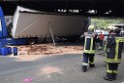 LKW blieb unter Bruecke haengen Koeln Ehrenfeld Innere Kanalstr Hornstr P203